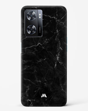 Marquina Black Marble Hard Case Phone Cover-(Oppo)