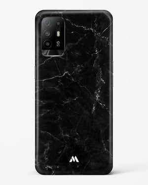 Marquina Black Marble Hard Case Phone Cover-(Oppo)