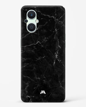 Marquina Black Marble Hard Case Phone Cover-(Oppo)