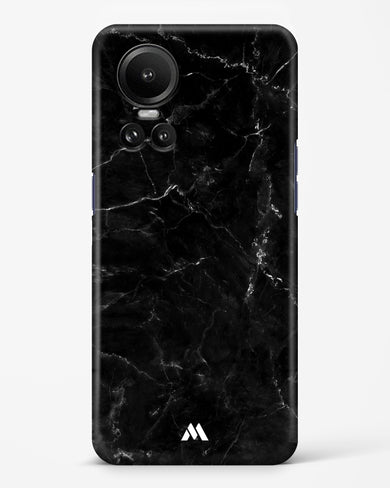 Marquina Black Marble Hard Case Phone Cover-(Oppo)