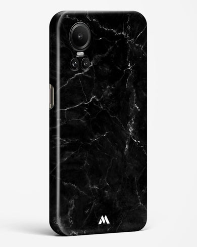 Marquina Black Marble Hard Case Phone Cover-(Oppo)