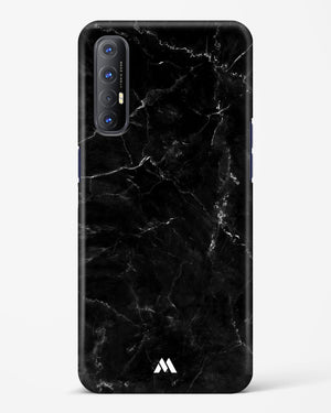 Marquina Black Marble Hard Case Phone Cover-(Oppo)