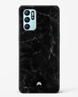 Marquina Black Marble Hard Case Phone Cover-(Oppo)