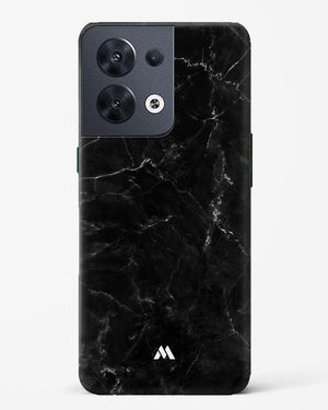 Marquina Black Marble Hard Case Phone Cover-(Oppo)