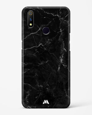 Marquina Black Marble Hard Case Phone Cover-(Realme)