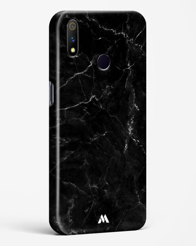 Marquina Black Marble Hard Case Phone Cover-(Realme)