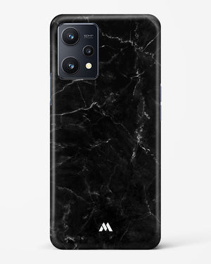 Marquina Black Marble Hard Case Phone Cover-(Realme)