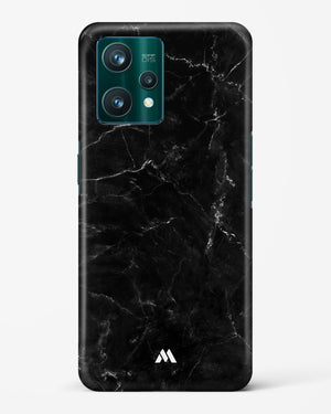 Marquina Black Marble Hard Case Phone Cover-(Realme)