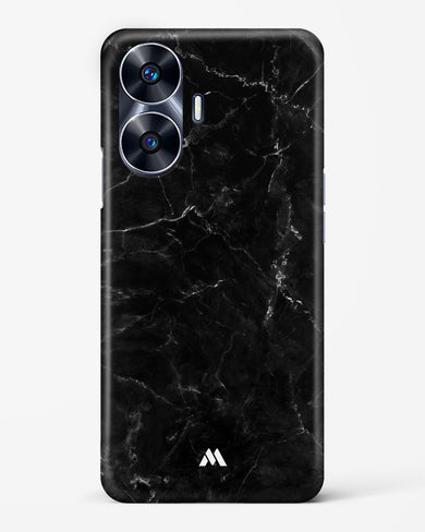 Marquina Black Marble Hard Case Phone Cover-(Realme)