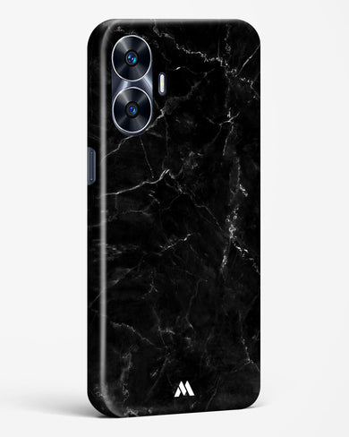 Marquina Black Marble Hard Case Phone Cover-(Realme)