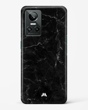 Marquina Black Marble Hard Case Phone Cover-(Realme)