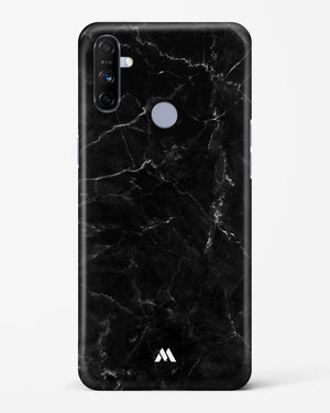 Marquina Black Marble Hard Case Phone Cover-(Realme)