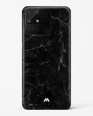 Marquina Black Marble Hard Case Phone Cover-(Realme)