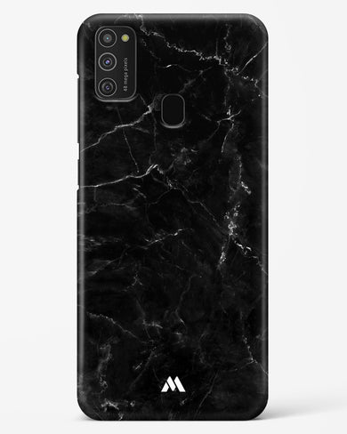 Marquina Black Marble Hard Case Phone Cover-(Samsung)