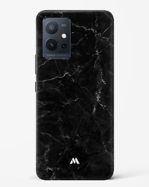 Marquina Black Marble Hard Case Phone Cover-(Vivo)