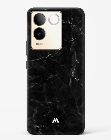 Marquina Black Marble Hard Case Phone Cover-(Vivo)