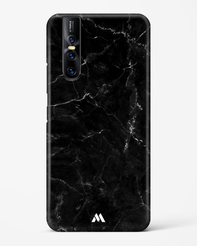 Marquina Black Marble Hard Case Phone Cover-(Vivo)