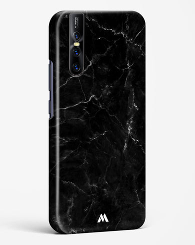 Marquina Black Marble Hard Case Phone Cover-(Vivo)