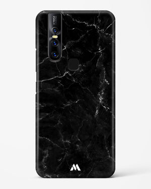 Marquina Black Marble Hard Case Phone Cover-(Vivo)