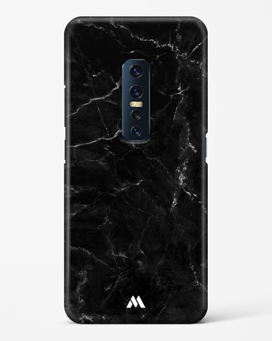 Marquina Black Marble Hard Case Phone Cover-(Vivo)