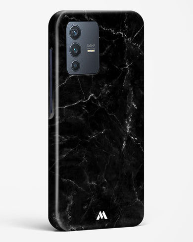 Marquina Black Marble Hard Case Phone Cover-(Vivo)