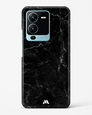 Marquina Black Marble Hard Case Phone Cover-(Vivo)