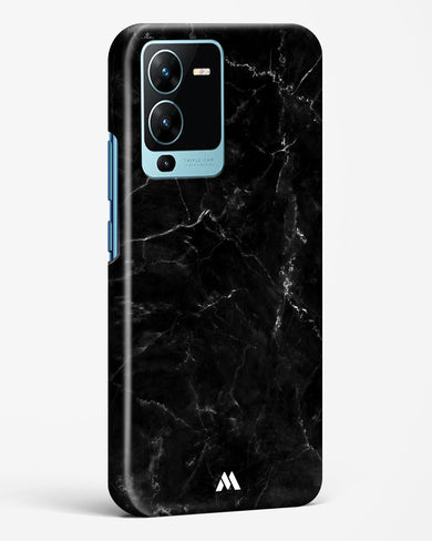 Marquina Black Marble Hard Case Phone Cover-(Vivo)