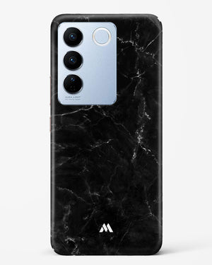 Marquina Black Marble Hard Case Phone Cover-(Vivo)