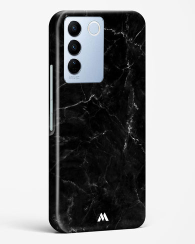 Marquina Black Marble Hard Case Phone Cover-(Vivo)