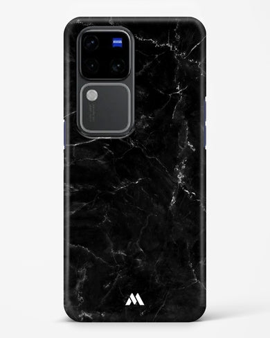 Marquina Black Marble Hard Case Phone Cover (Vivo)