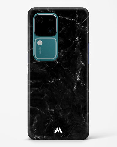 Marquina Black Marble Hard Case Phone Cover (Vivo)