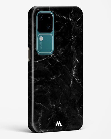 Marquina Black Marble Hard Case Phone Cover (Vivo)