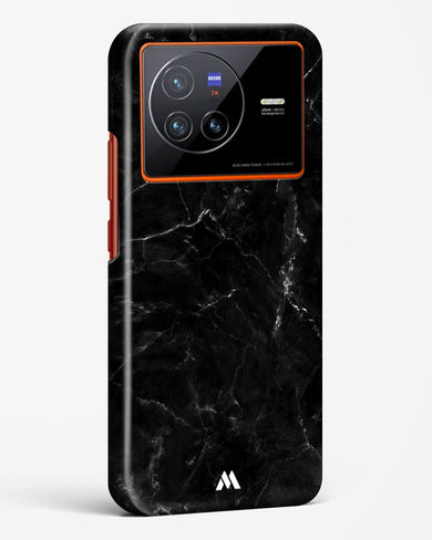 Marquina Black Marble Hard Case Phone Cover-(Vivo)