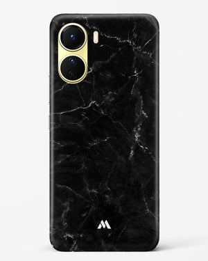 Marquina Black Marble Hard Case Phone Cover-(Vivo)