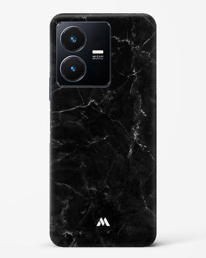 Marquina Black Marble Hard Case Phone Cover-(Vivo)