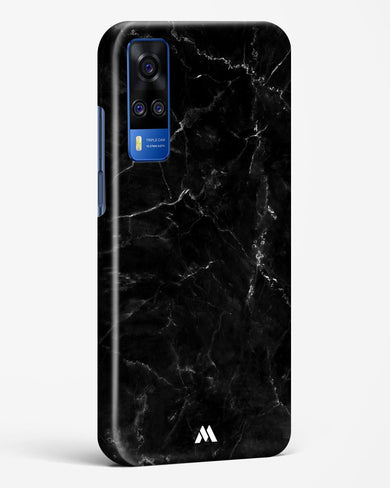 Marquina Black Marble Hard Case Phone Cover-(Vivo)