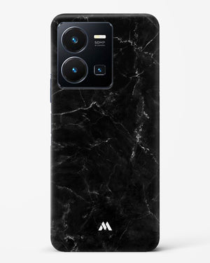 Marquina Black Marble Hard Case Phone Cover-(Vivo)