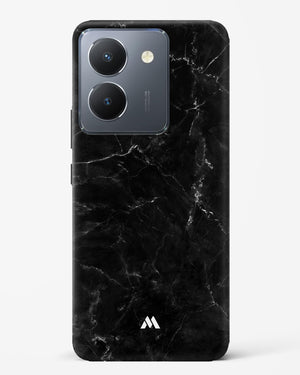 Marquina Black Marble Hard Case Phone Cover-(Vivo)