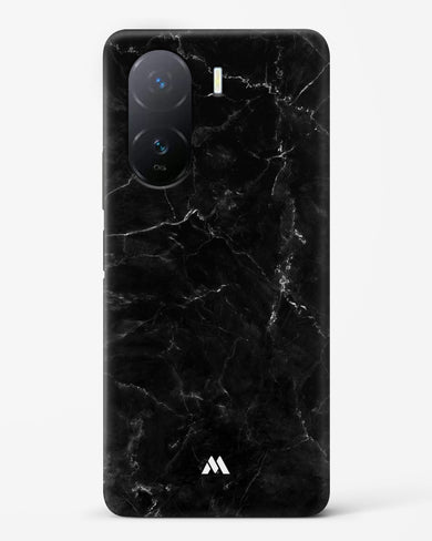 Marquina Black Marble Hard Case Phone Cover-(Vivo)