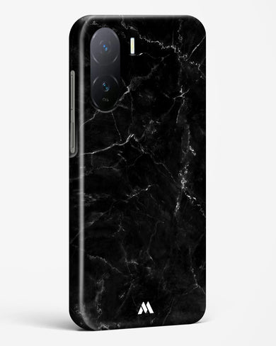 Marquina Black Marble Hard Case Phone Cover-(Vivo)