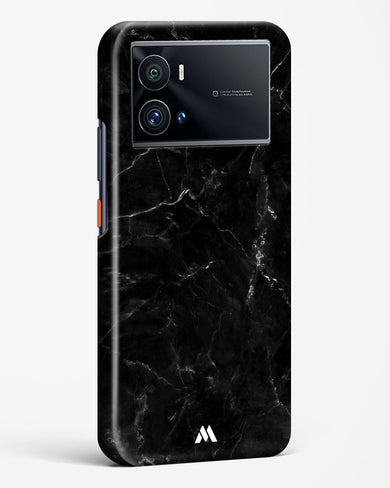 Marquina Black Marble Hard Case Phone Cover-(Vivo)