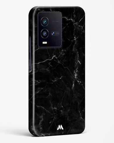 Marquina Black Marble Hard Case Phone Cover-(Vivo)