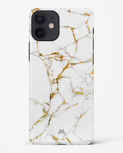 Calacatta White Marble Hard Case Phone Cover (Apple)