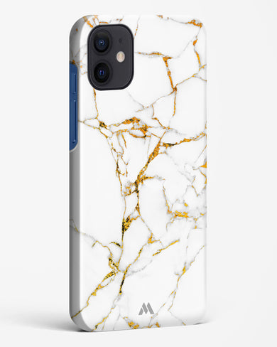 Calacatta White Marble Hard Case Phone Cover-(Apple)