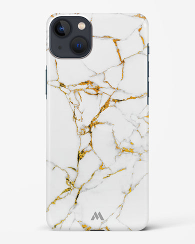 Calacatta White Marble Hard Case Phone Cover-(Apple)