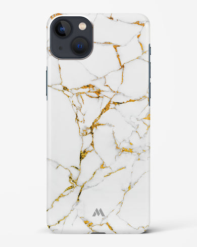 Calacatta White Marble Hard Case Phone Cover-(Apple)