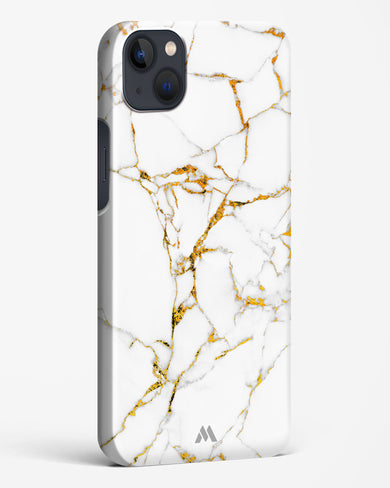 Calacatta White Marble Hard Case Phone Cover-(Apple)