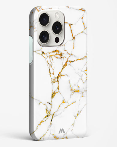 Calacatta White Marble Hard Case Phone Cover-(Apple)