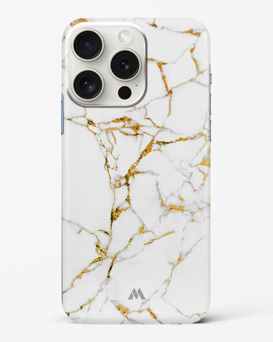 Calacatta White Marble Hard Case Phone Cover-(Apple)