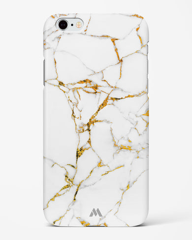 Calacatta White Marble Hard Case Phone Cover-(Apple)